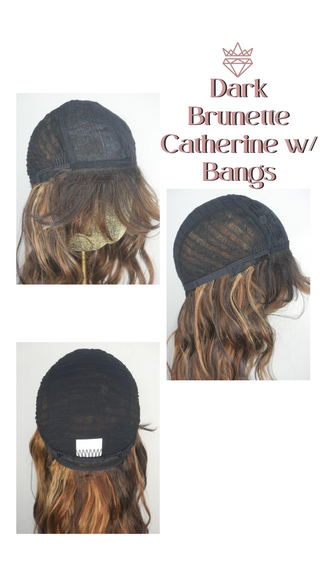Dark Brunette Catherine W/Bangs PETITE