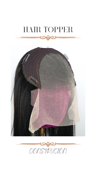 Lace Front Topper (Grey/Silver)