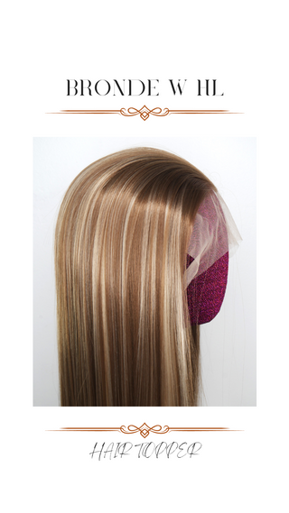 Lace Front Topper (Bronde w/Highlights)