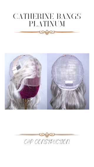 Catherine Luxe (Platinum) with Lace Front Bangs *Final Sale*