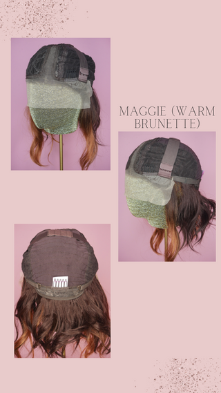 Maggie (Warm Brunette) -Side part-